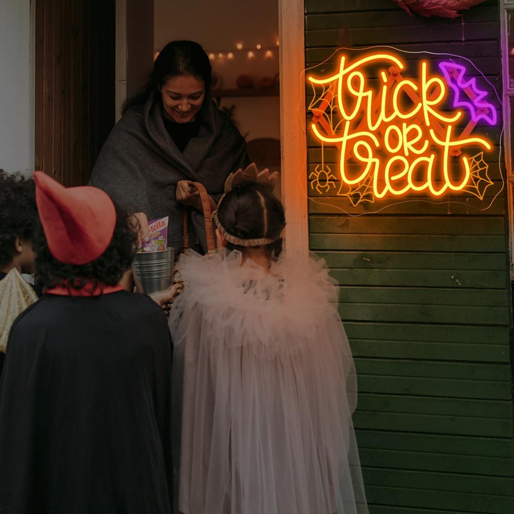 Trick or Treat LED Neon Sign U - đánh giá và giá Home Decor Lighting Tricks