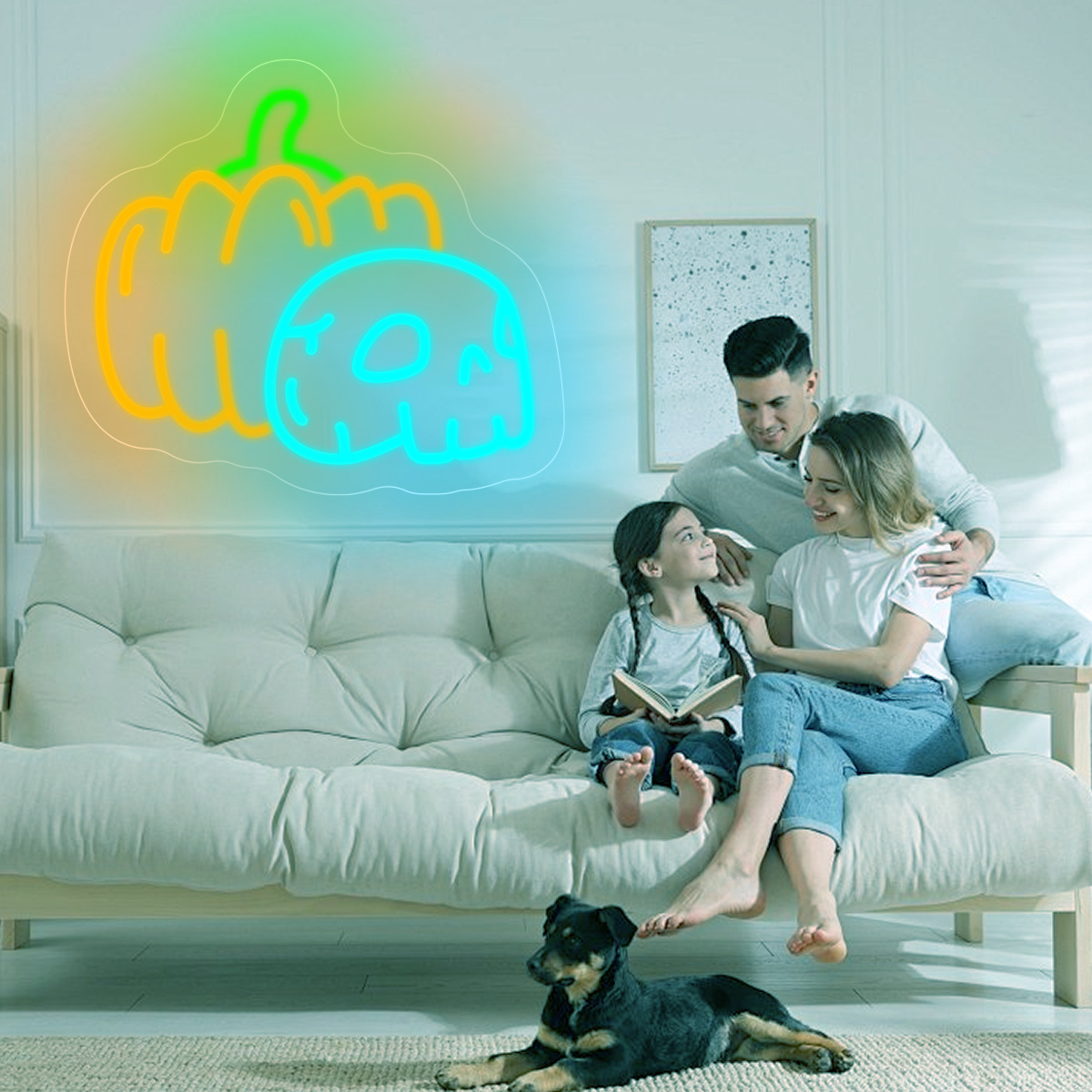 Pumpkin Skull Neon Sign USB Di - đánh giá và giá Home Decor Lighting Tricks