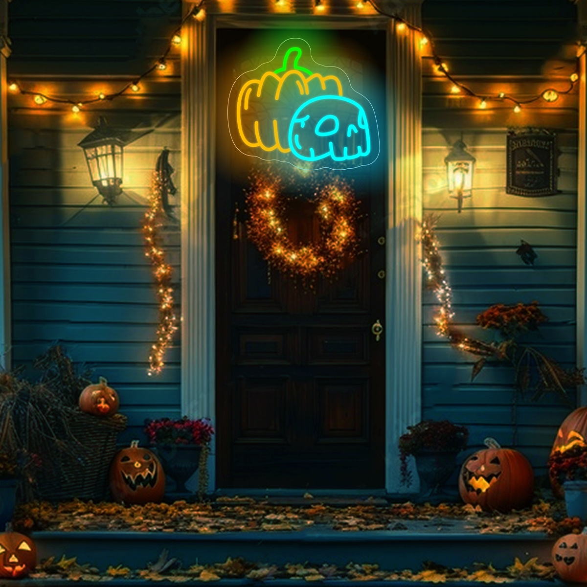 Pumpkin Skull Neon Sign USB Di - đánh giá và giá Home Decor Lighting Tricks
