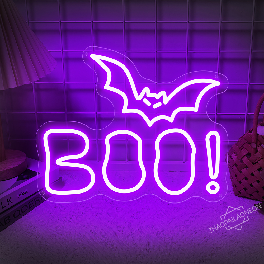 BOO LED Neon Sign Halloween Li - đánh giá và giá Home Decor Lighting Tricks