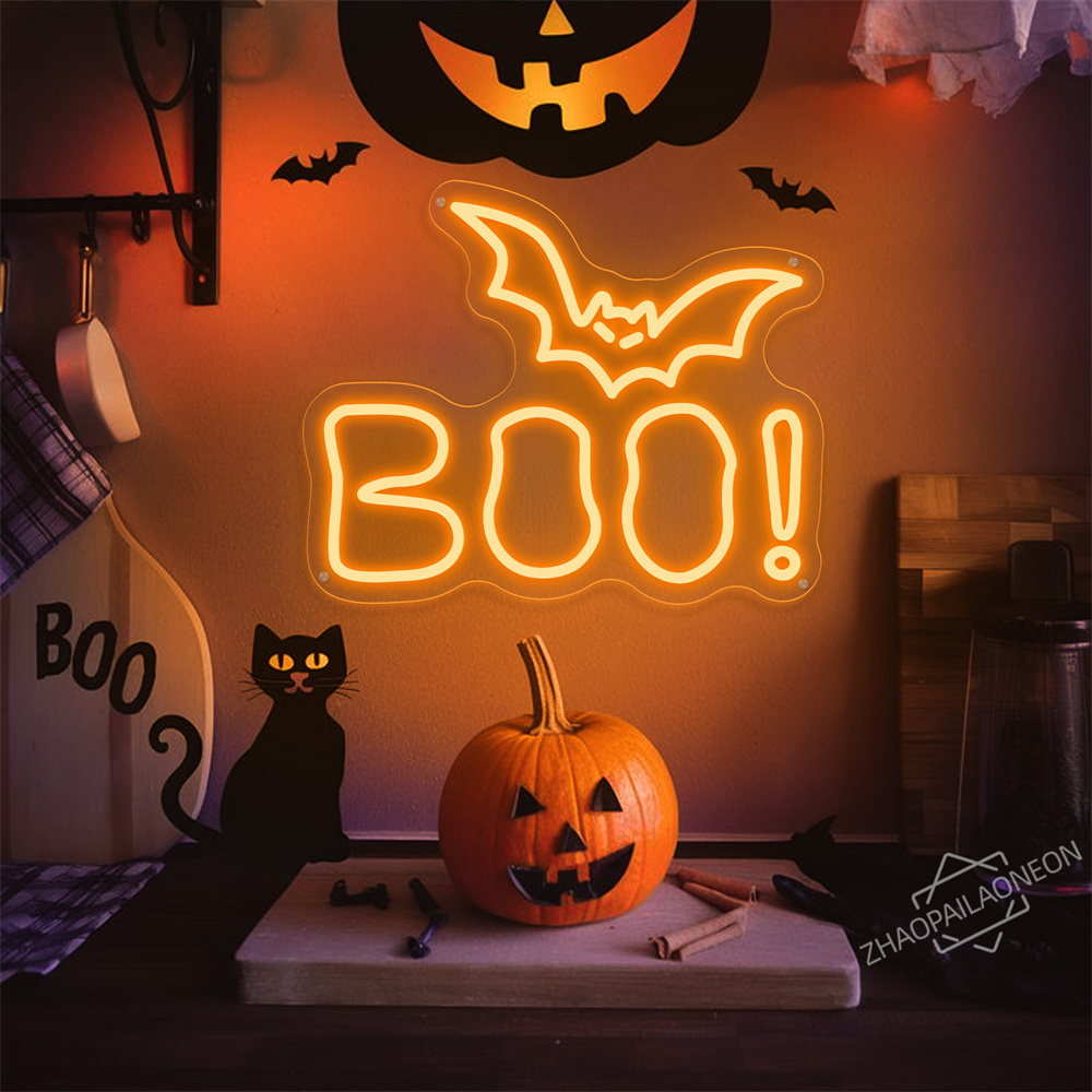 BOO LED Neon Sign Halloween Li - đánh giá và giá Home Decor Lighting Tricks