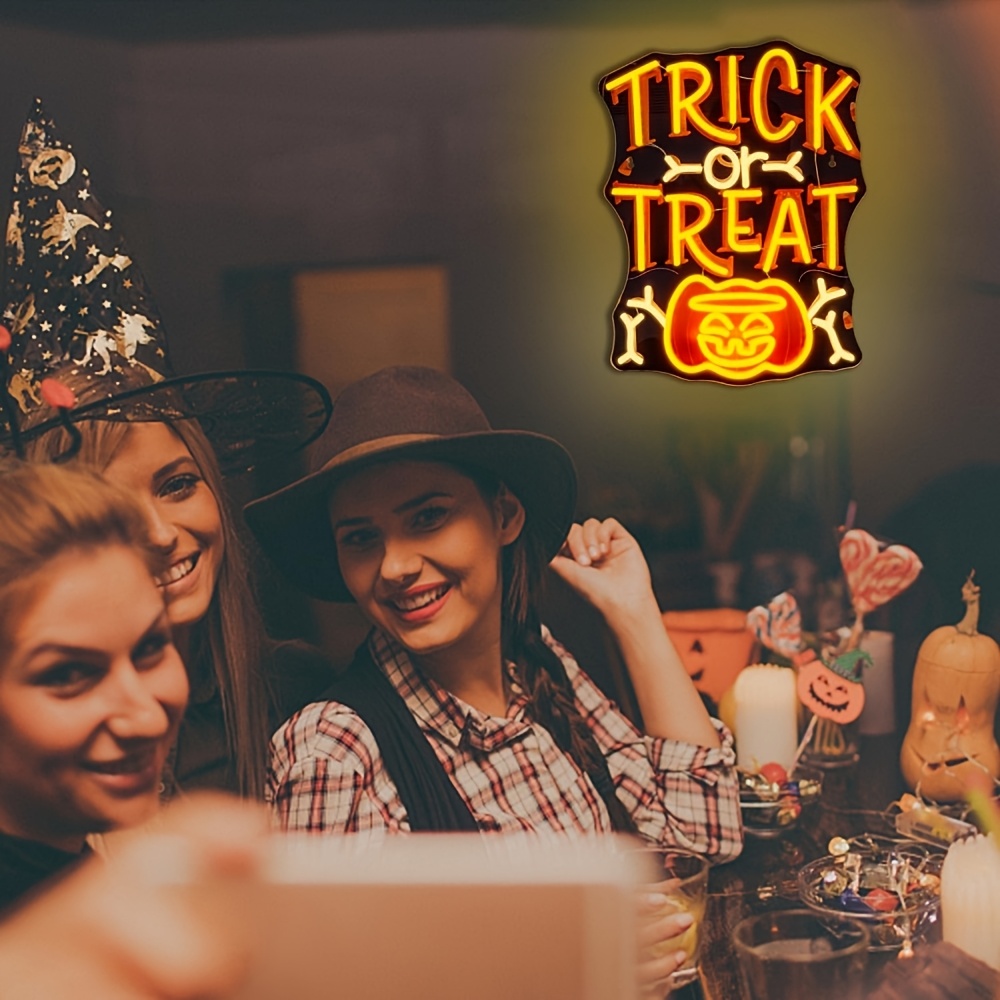 Trick or Treat Halloween Neon  - đánh giá và giá Home Decor Lighting Tricks