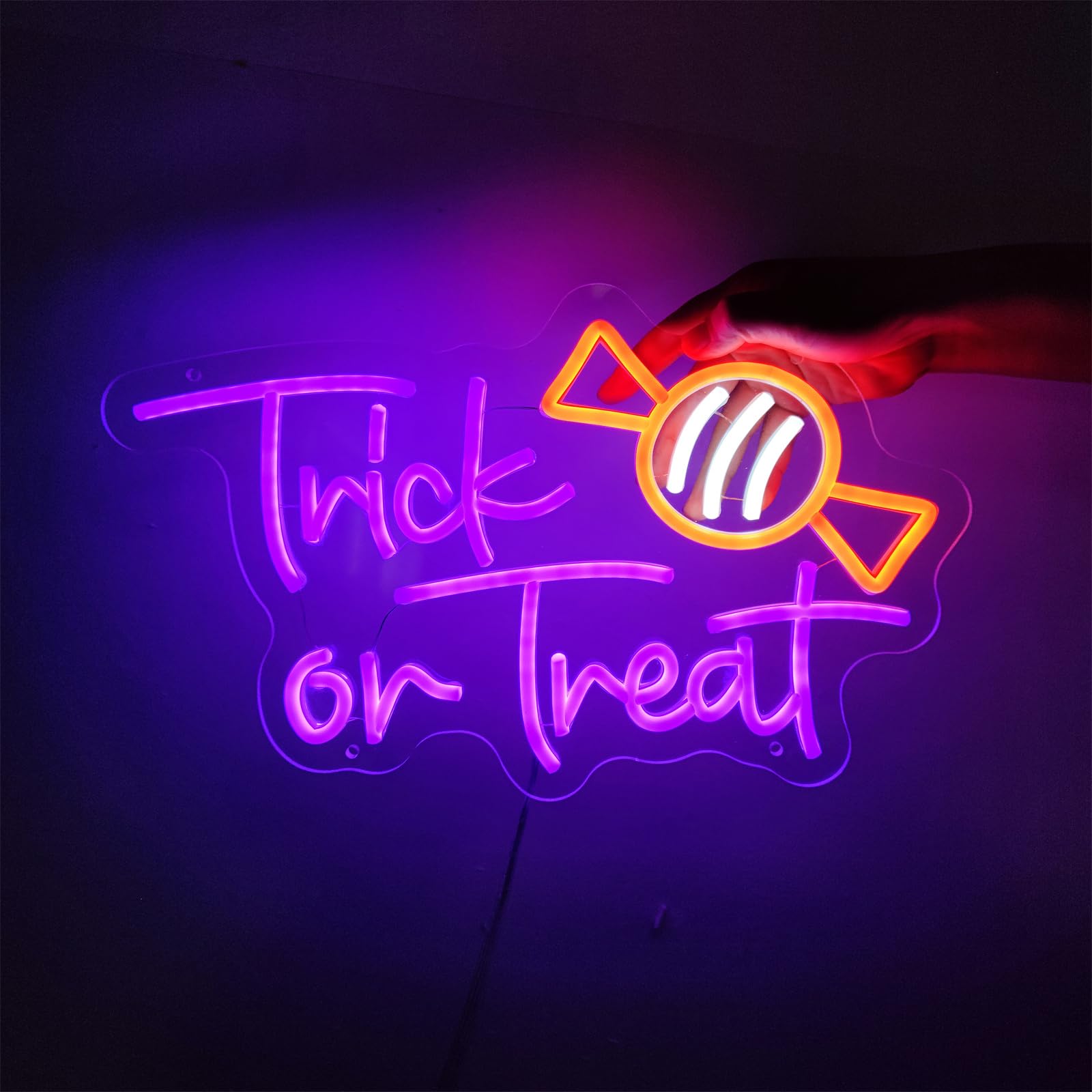 Trick or Treat Neon Sign, Hall - đánh giá và giá Home Decor Lighting Tricks