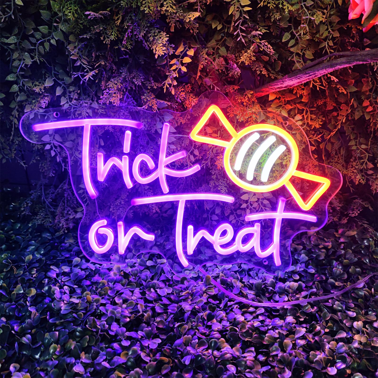 Trick or Treat Neon Sign, Hall - đánh giá và giá Home Decor Lighting Tricks