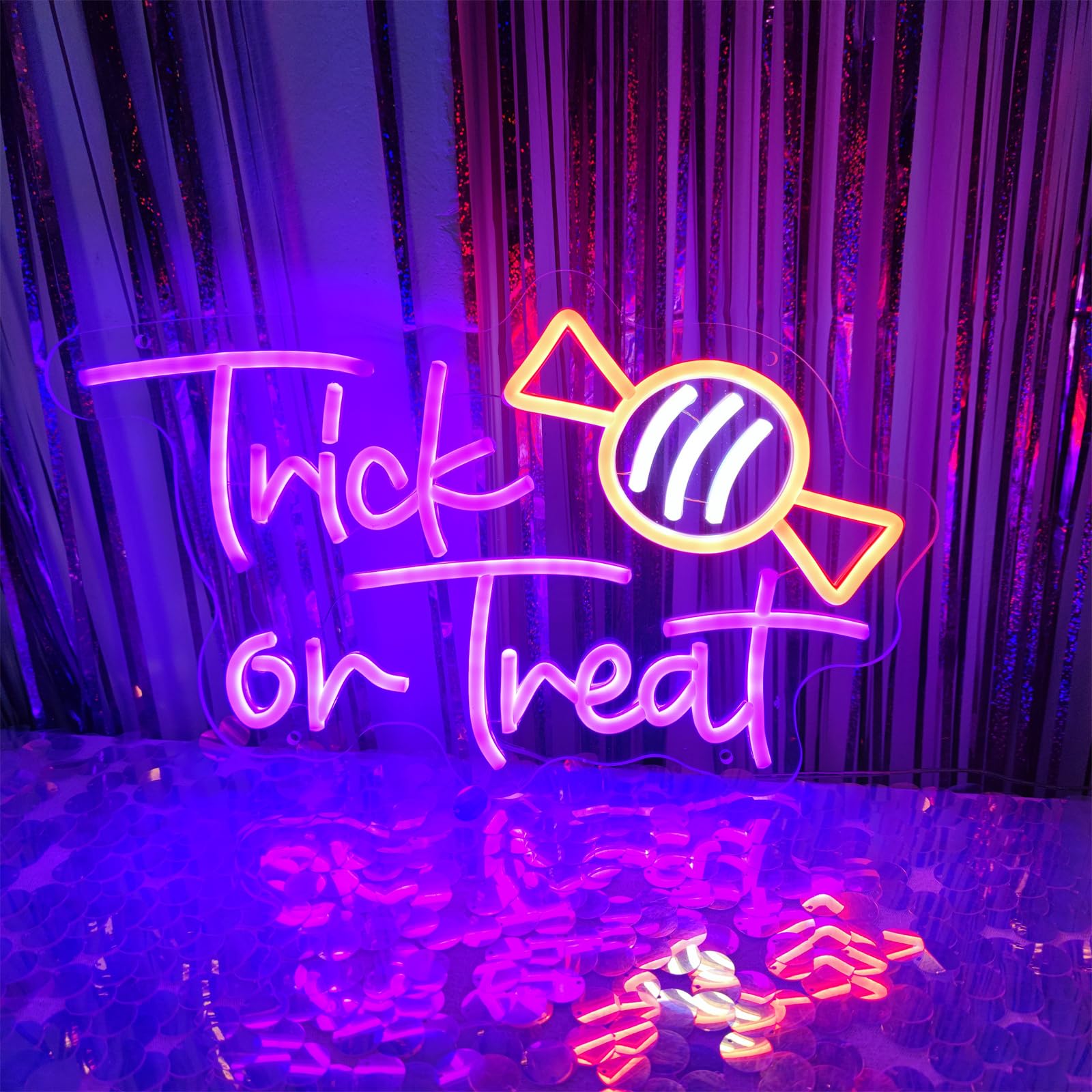 Trick or Treat Neon Sign, Hall - đánh giá và giá Home Decor Lighting Tricks
