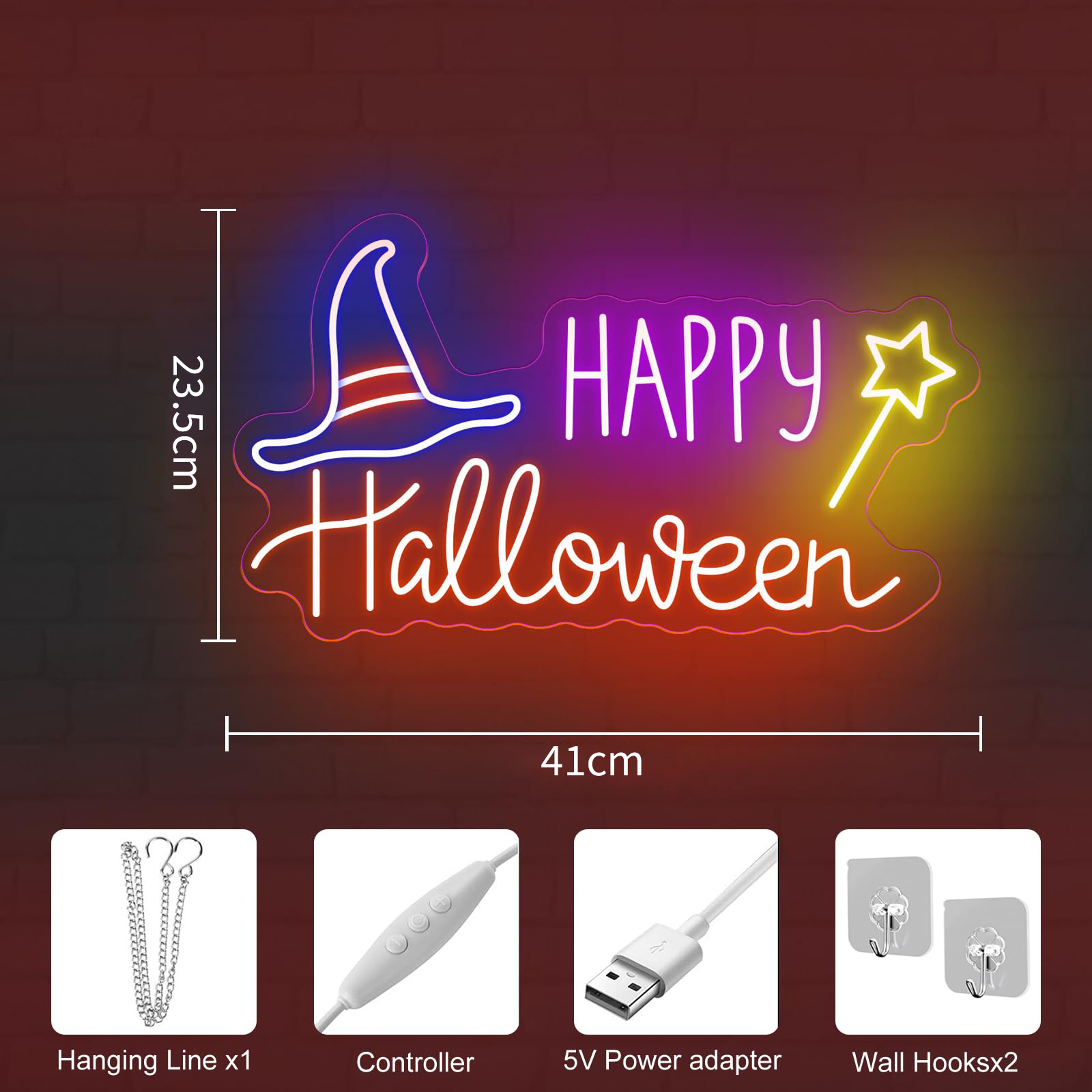 Happy Halloween Bat LED Neon S - đánh giá và giá Home Decor Lighting Tricks